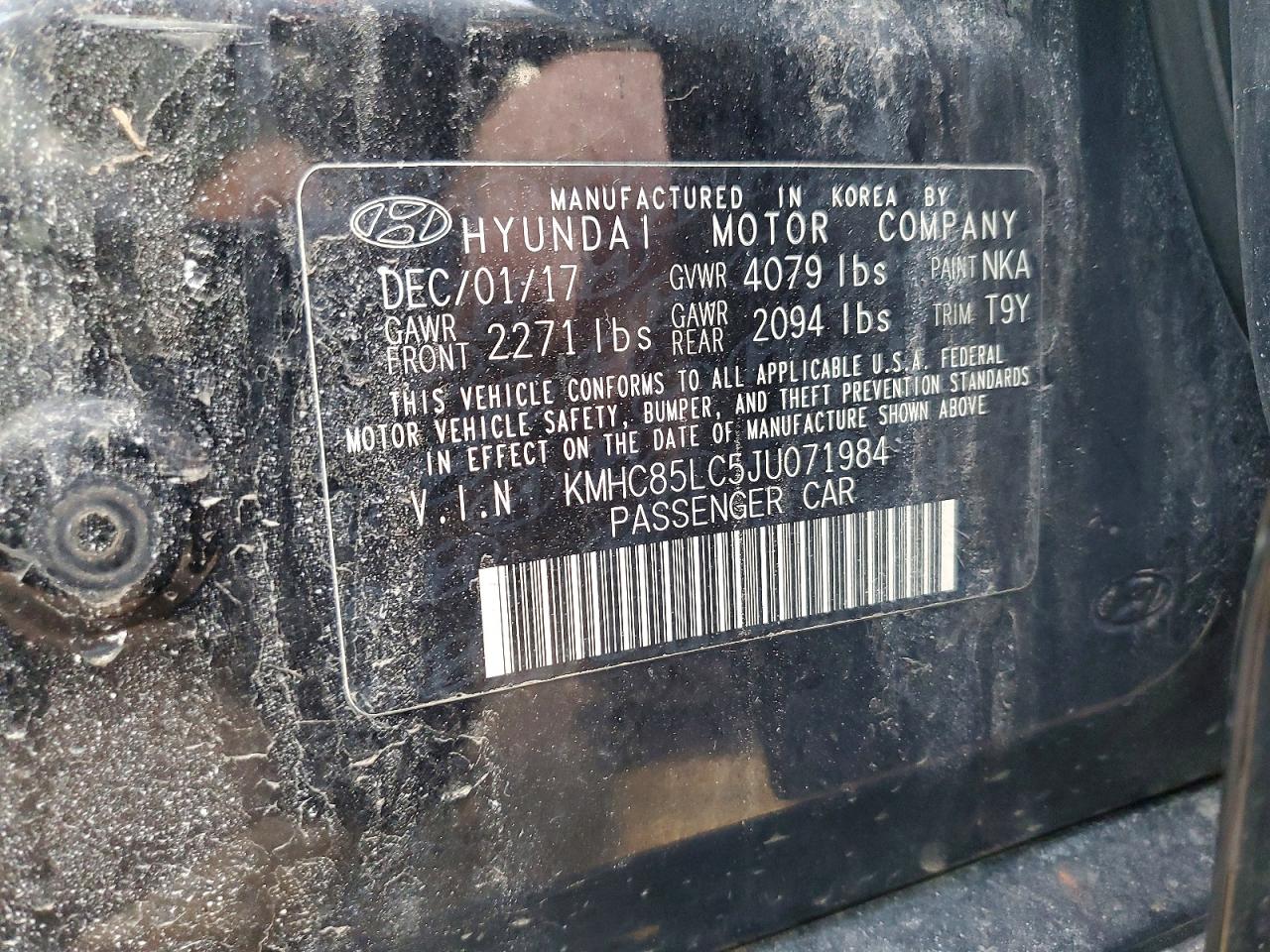 2018 HYUNDAI IONIQ photo 13