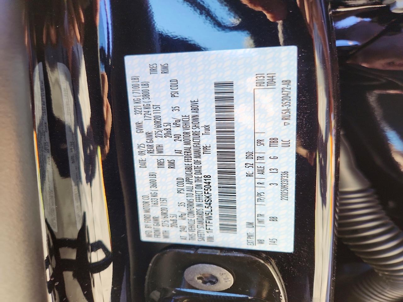 2025 FORD F150 LARIAT photo 12