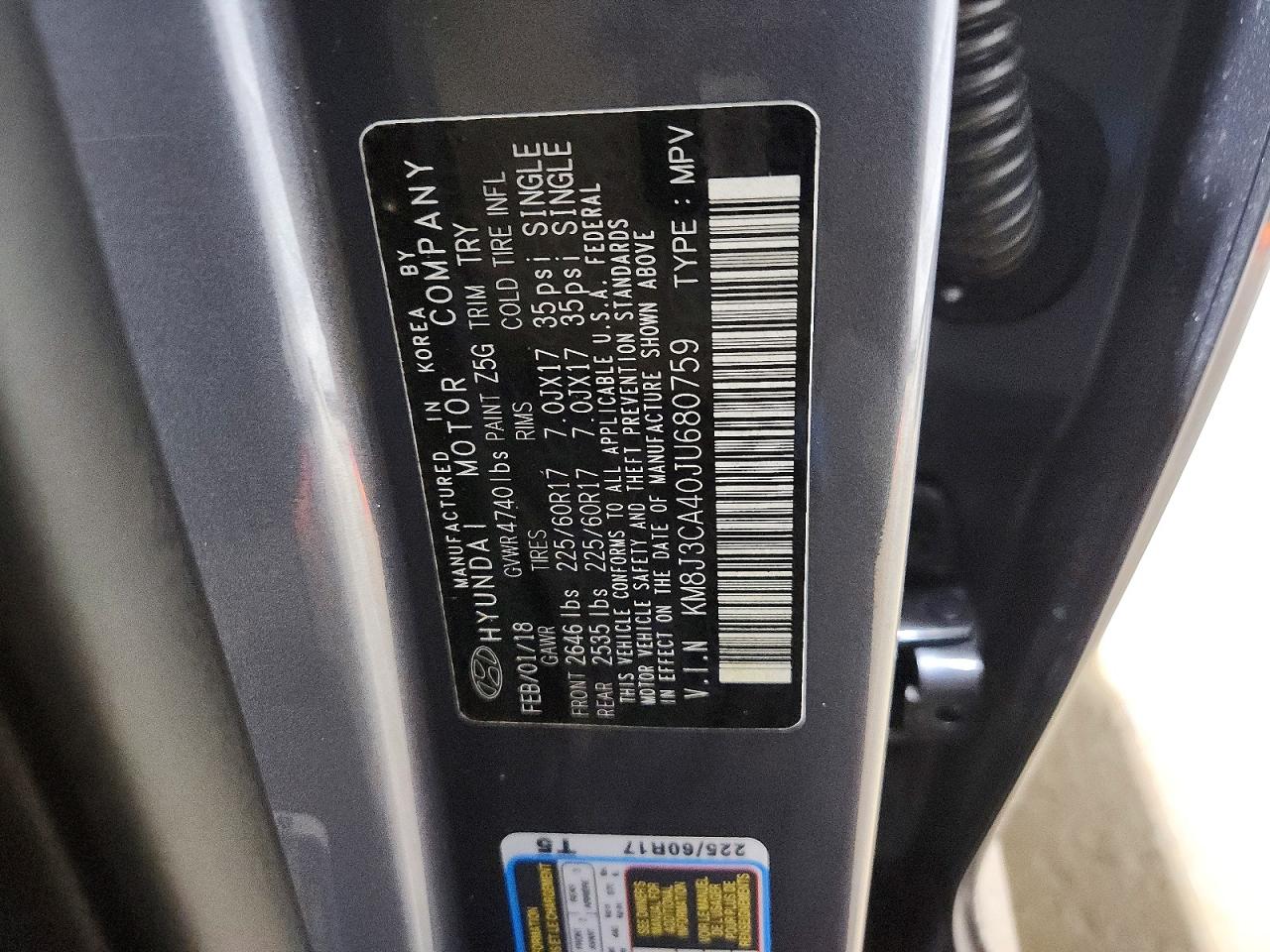 2018 HYUNDAI TUCSON SEL photo 34