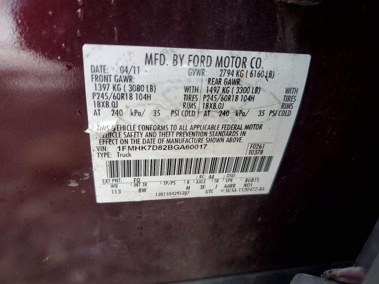2011 FORD EXPLORER XLT photo 27