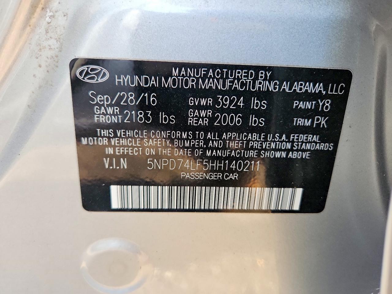 2017 HYUNDAI ELANTRA SE photo 23