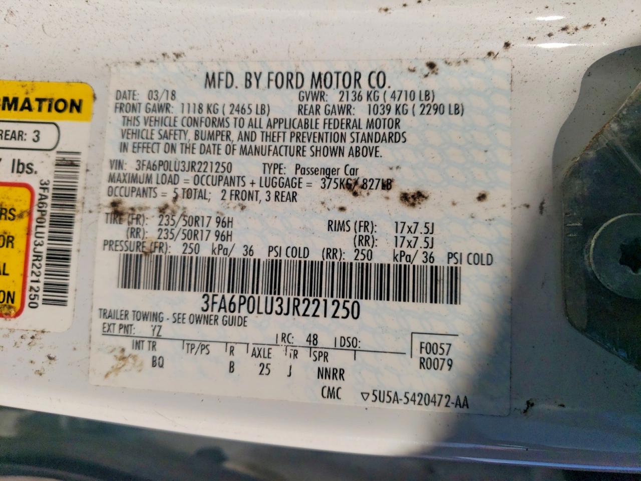 2018 FORD FUSION SE HYBRID photo 34