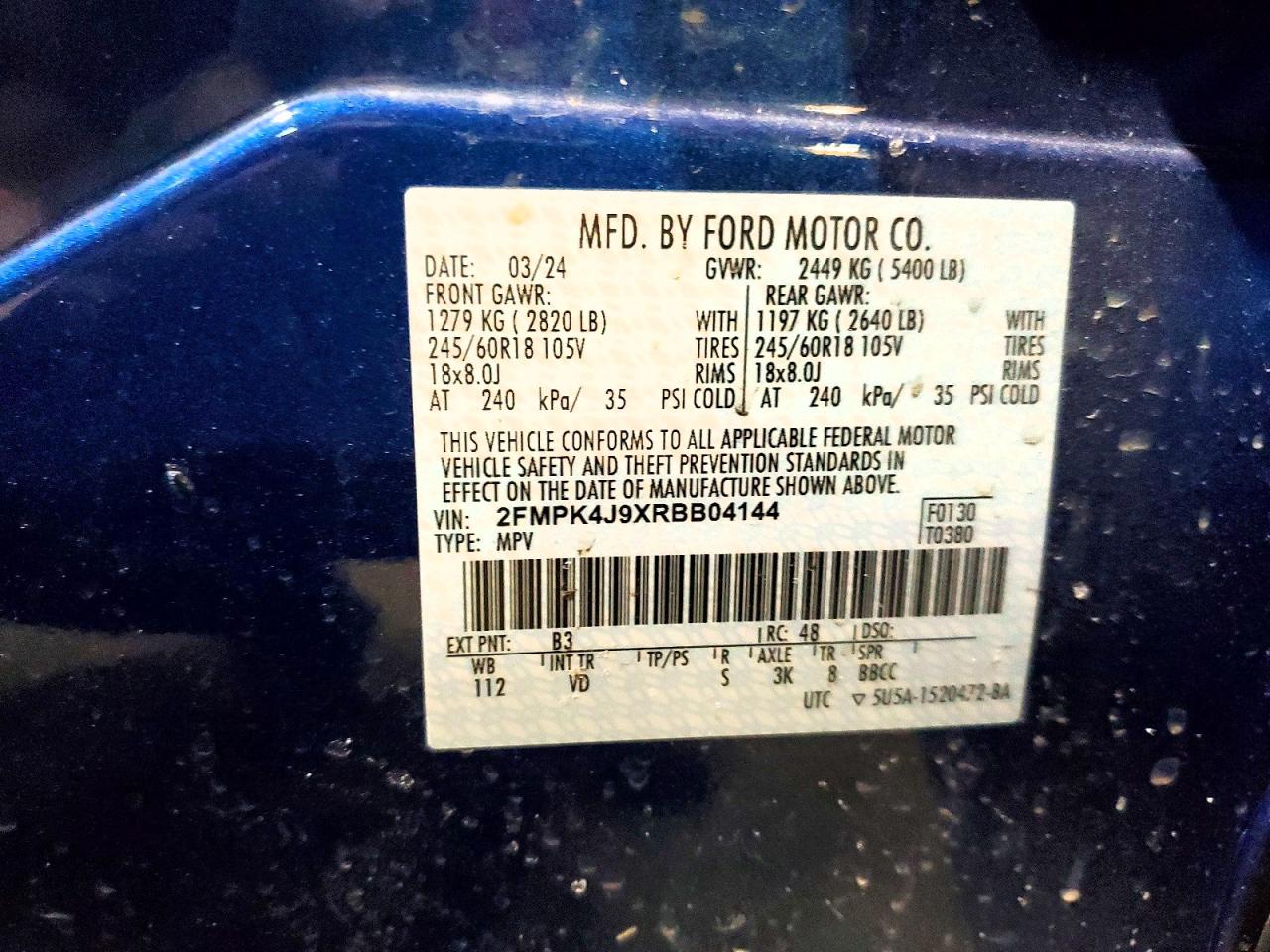 2024 FORD EDGE SEL photo 13