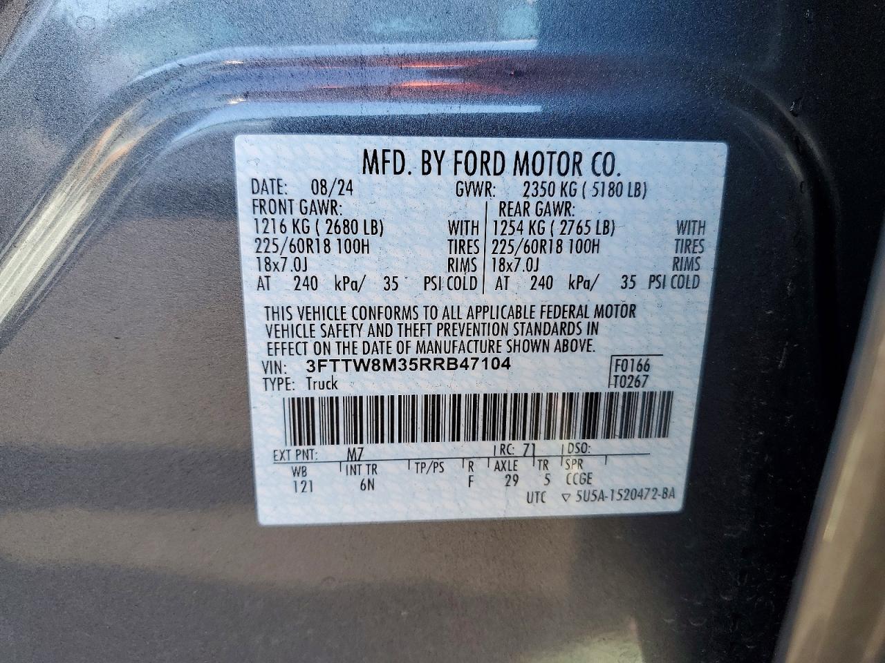 2024 FORD MAVERICK LARIAT photo 12
