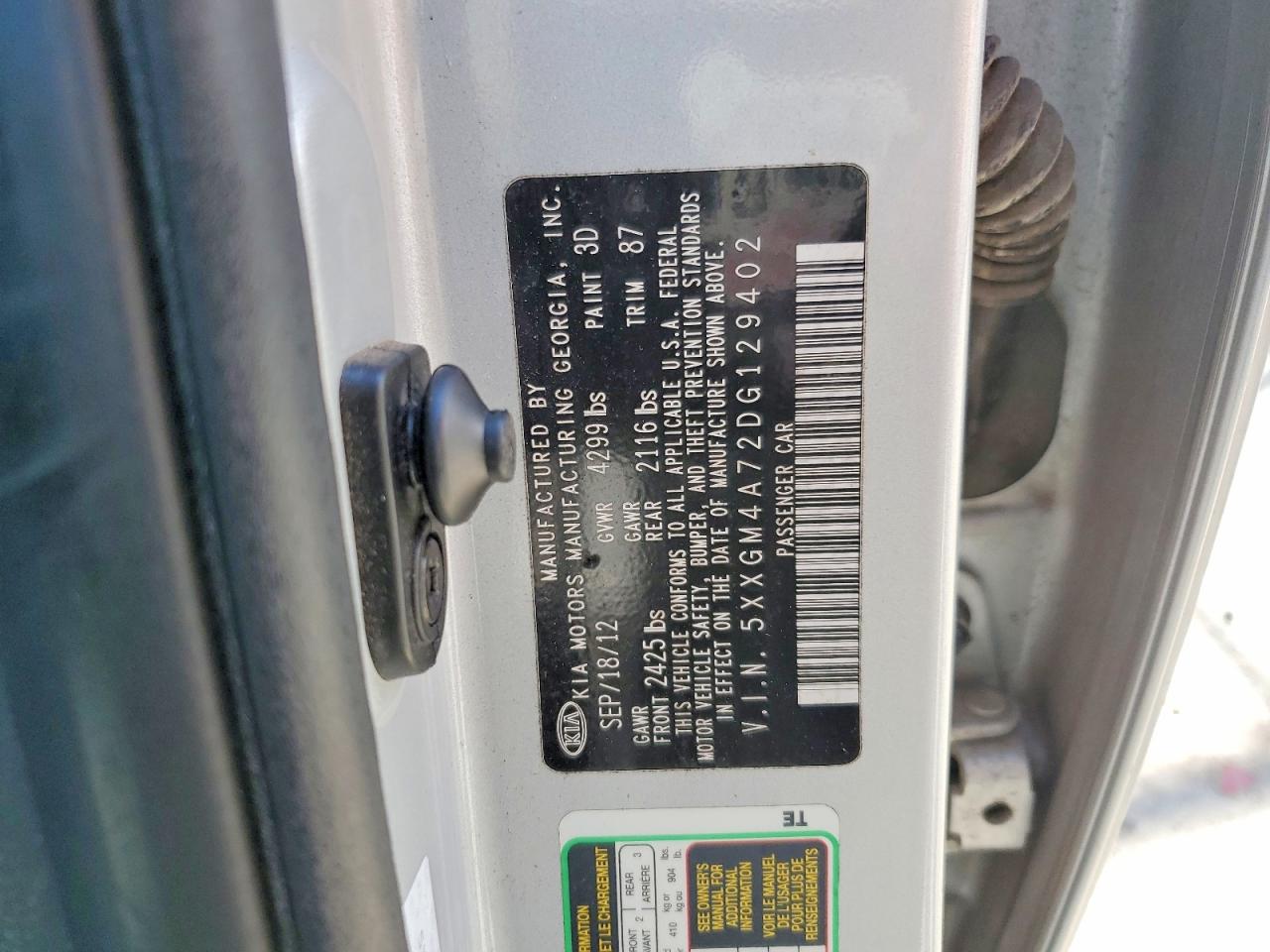 2013 KIA OPTIMA LX photo 12