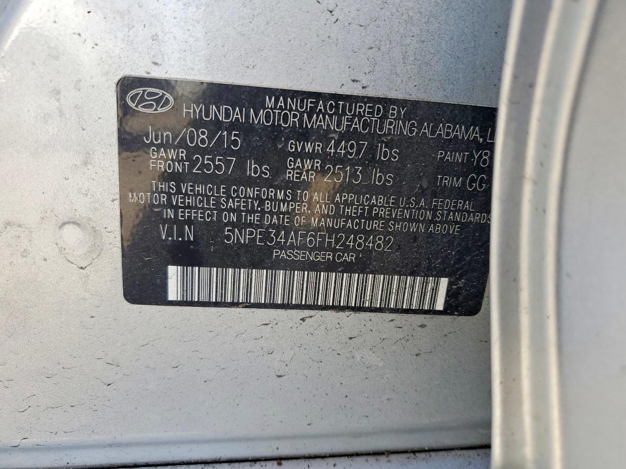 2015 HYUNDAI SONATA SPORT photo 23