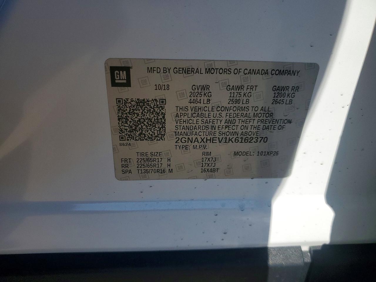 2019 CHEVROLET EQUINOX LS photo 13