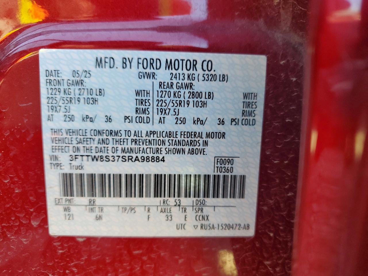 2025 FORD MAVERICK LARIAT photo 12