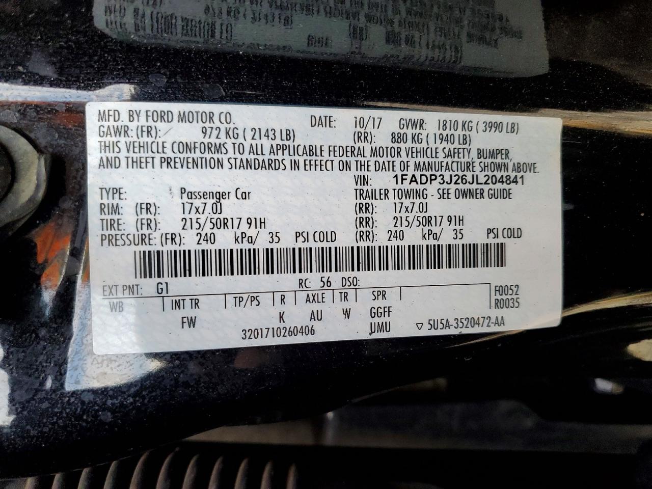 2018 FORD FOCUS TITANIUM photo 12