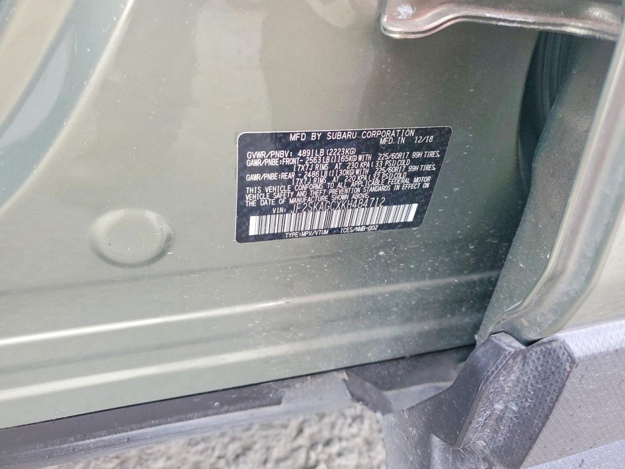 2019 SUBARU FORESTER PREMIUM photo 23