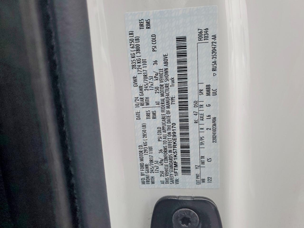 2024 FORD F150 XL photo 13
