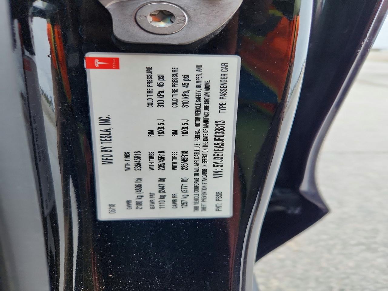 2018 TESLA MODEL 3 photo 25