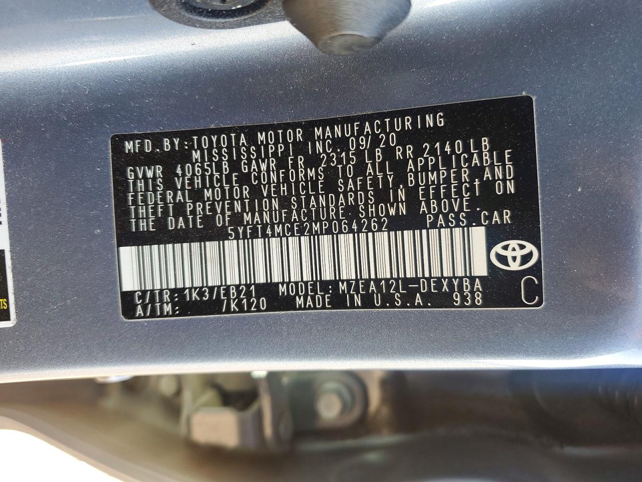 2021 TOYOTA COROLLA XSE photo 12