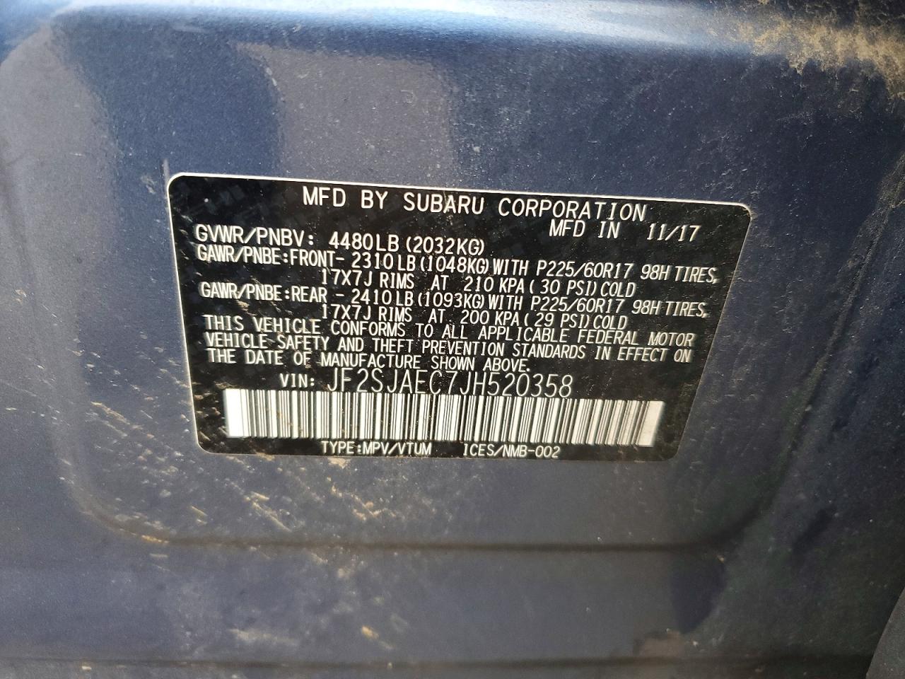2018 SUBARU FORESTER 2.5I PREMIUM photo 14