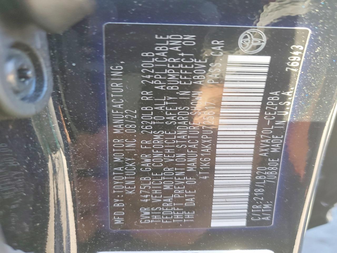 2023 TOYOTA CAMRY XSE photo 25