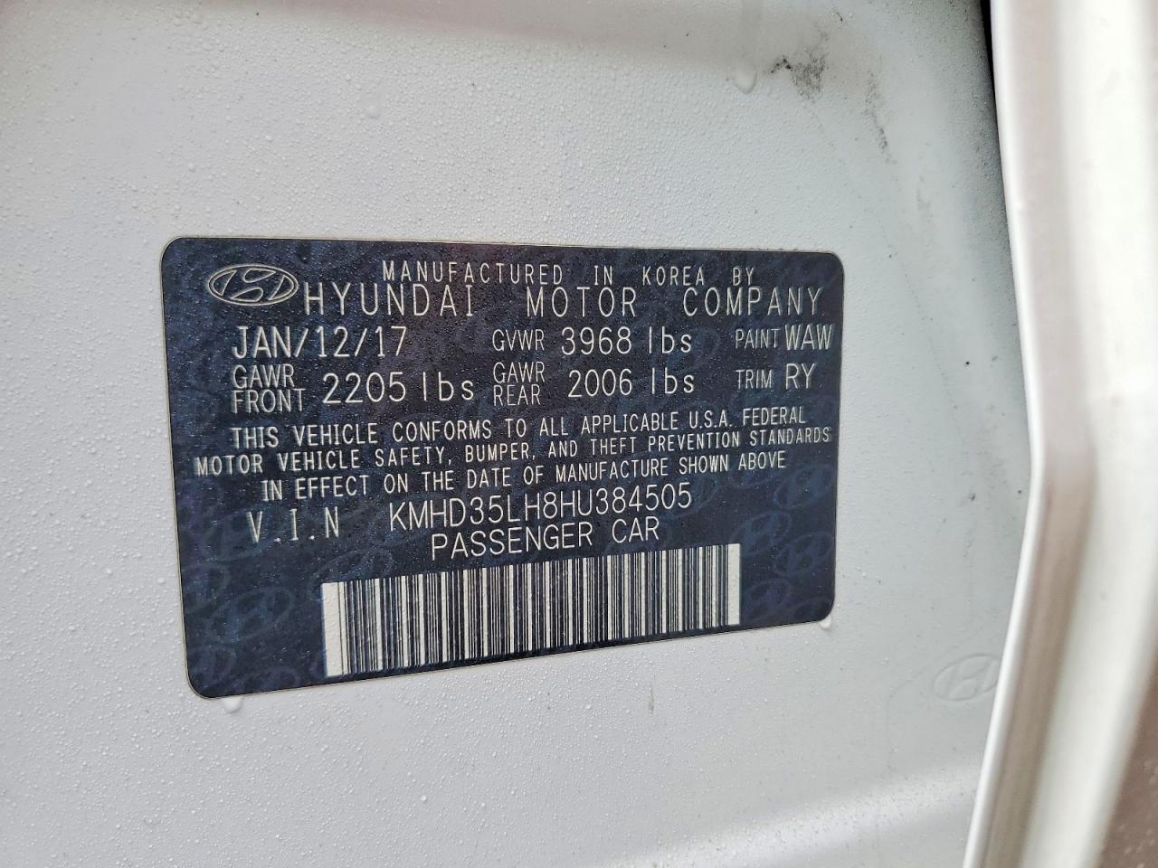 2017 HYUNDAI ELANTRA GT photo 12