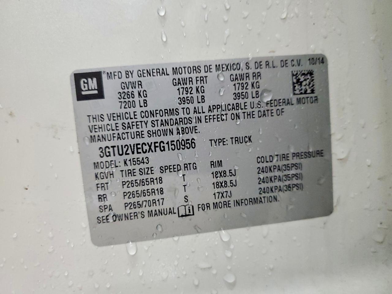 2015 GMC SIERRA K1500 SLT photo 12