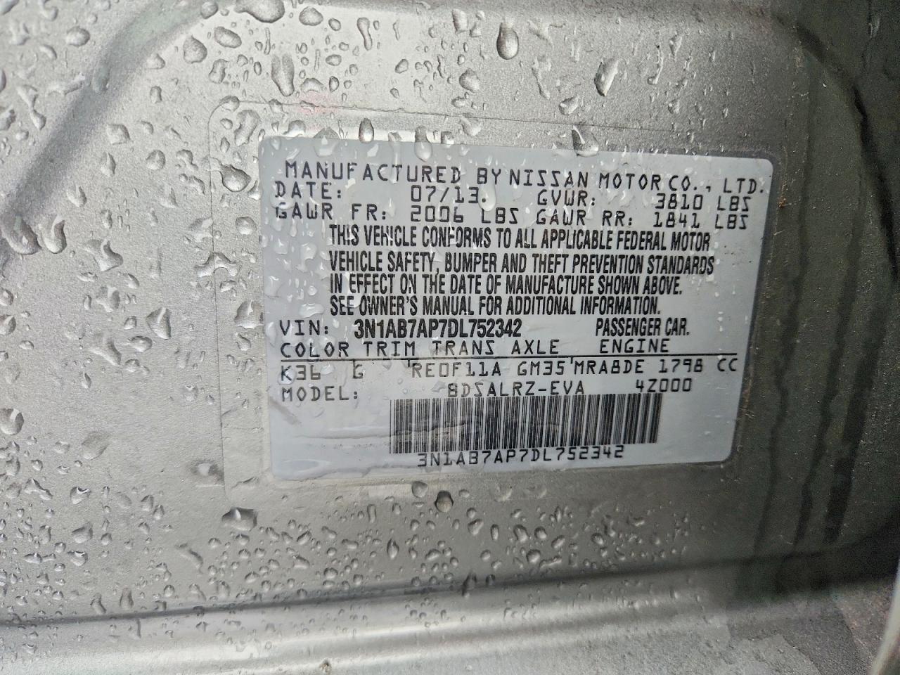 2013 NISSAN SENTRA S photo 23