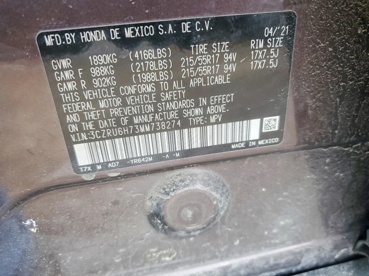 2021 HONDA HR-V EXL photo 13
