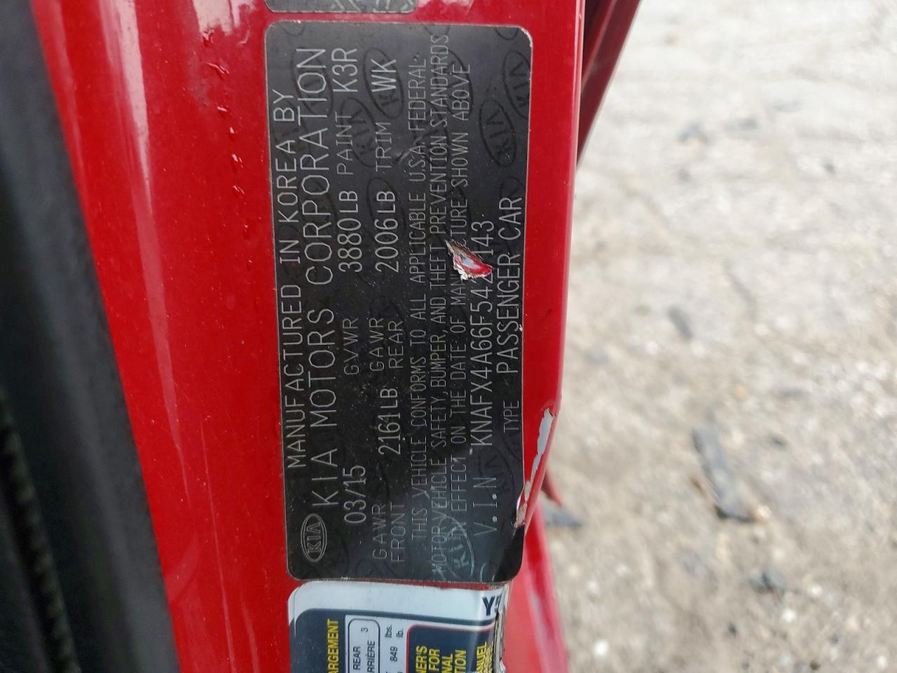 2015 KIA FORTE LX photo 23
