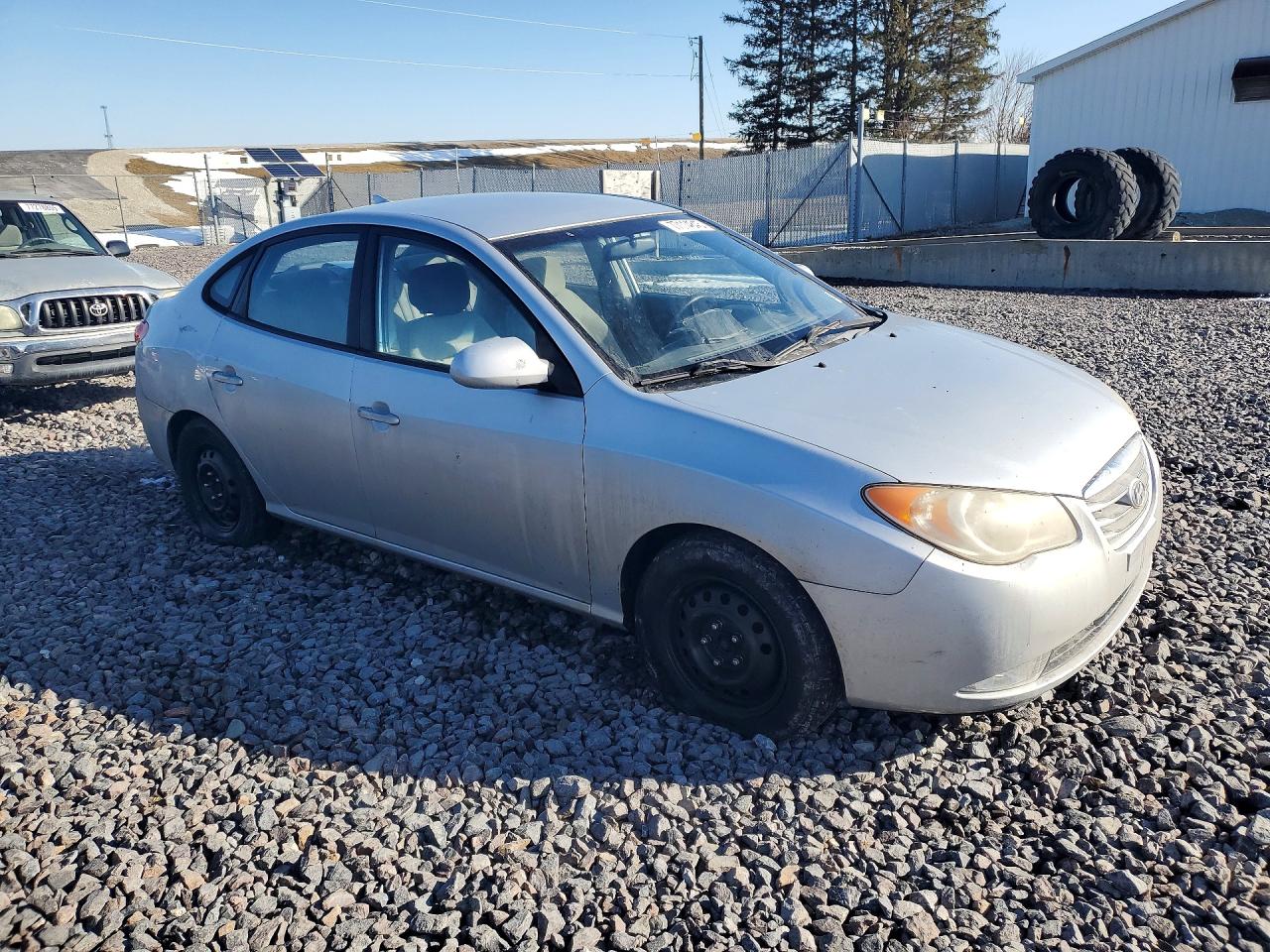 2010 HYUNDAI ELANTRA BLUE photo 4