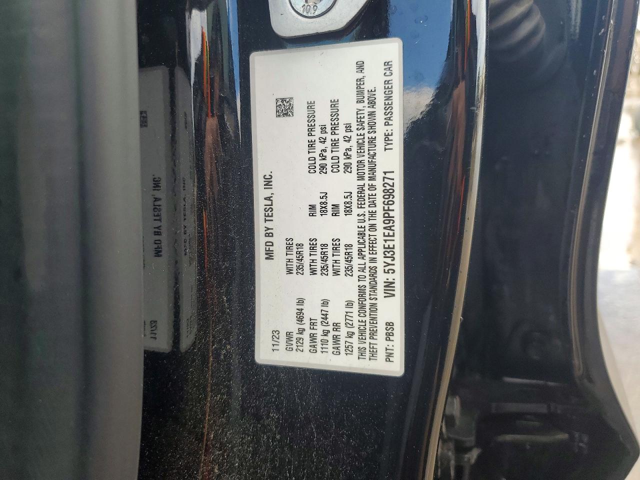 2023 TESLA MODEL 3 photo 23