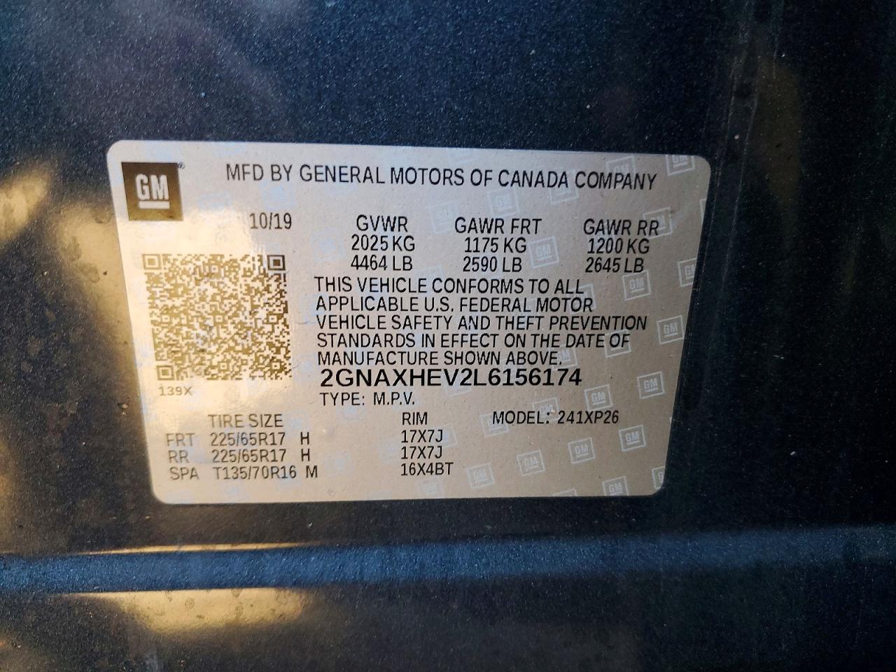 2020 CHEVROLET EQUINOX LS photo 25