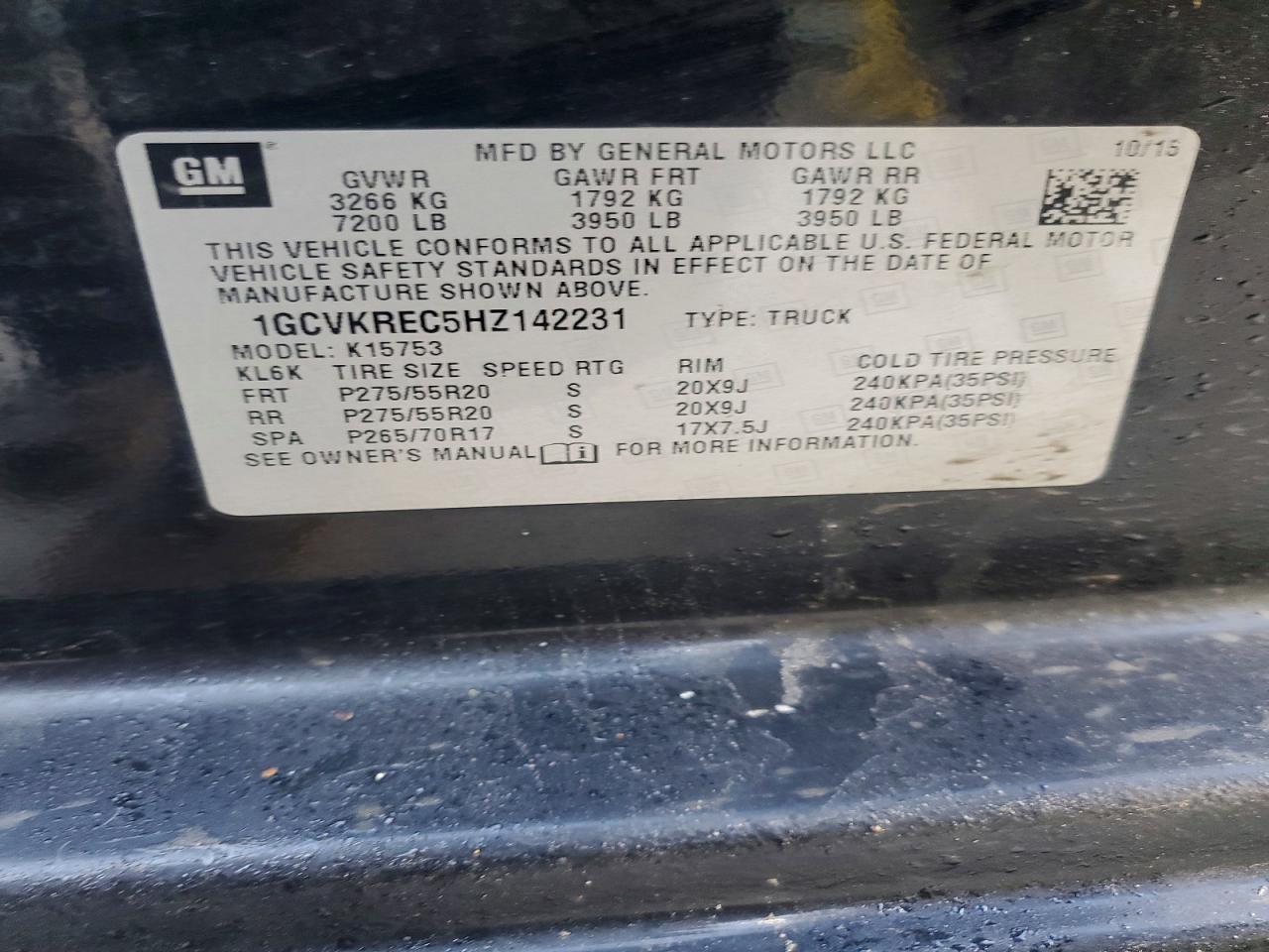 2017 CHEVROLET SILVERADO K1500 LT photo 23