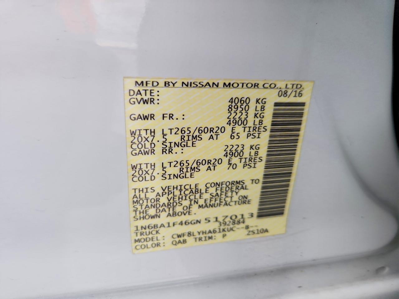 2016 NISSAN TITAN XD SL photo 23