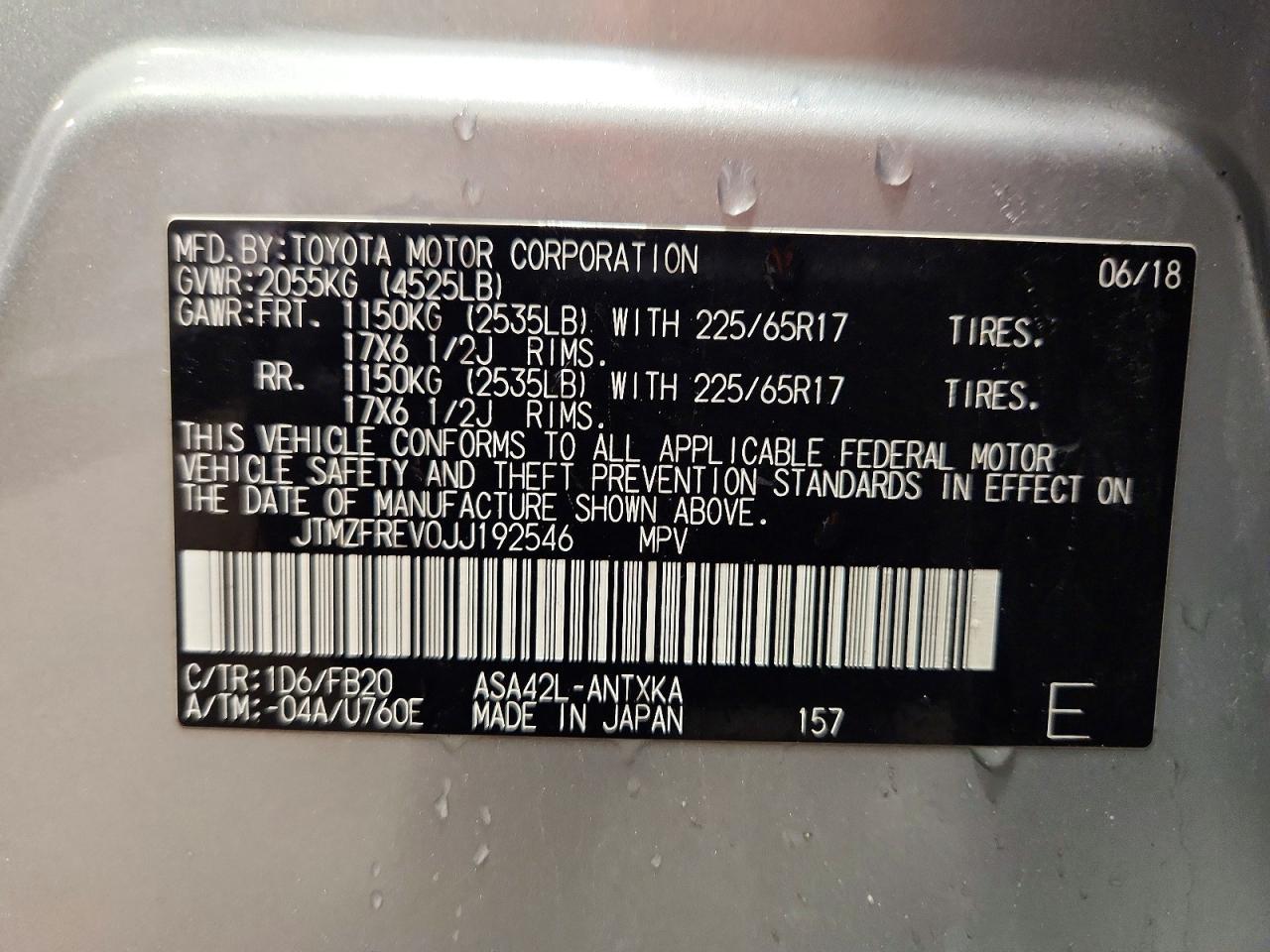 2018 TOYOTA RAV4 LE photo 14