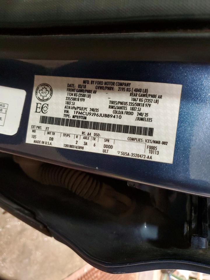 2018 FORD ESCAPE TITANIUM photo 25