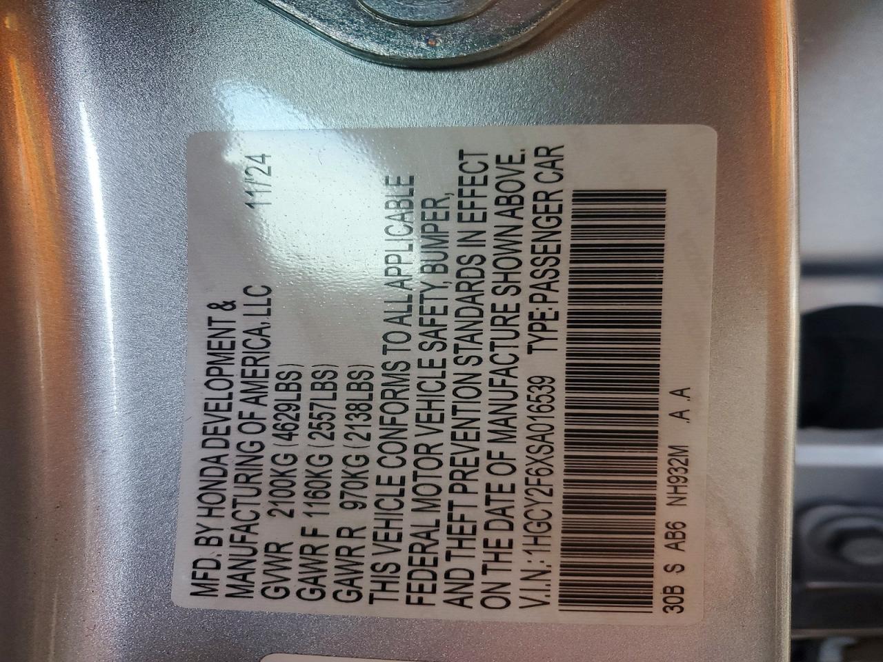 2025 HONDA ACCORD HYBRID EXL photo 23