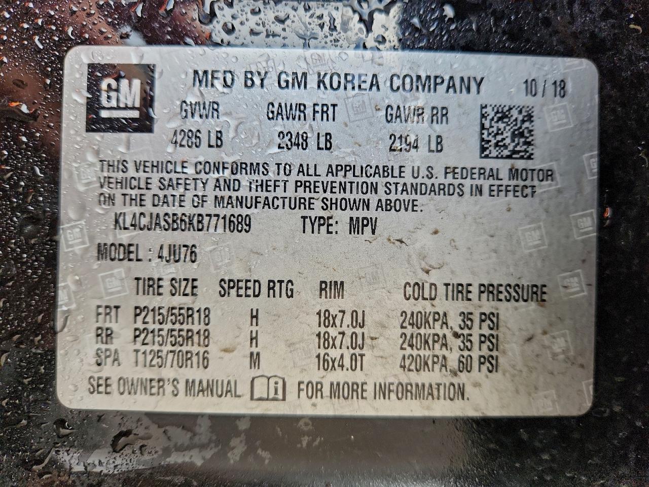 2019 BUICK ENCORE PREFERRED photo 25