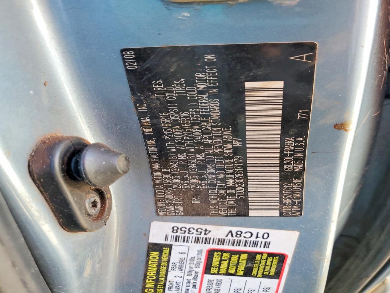 2008 TOYOTA SIENNA photo 13