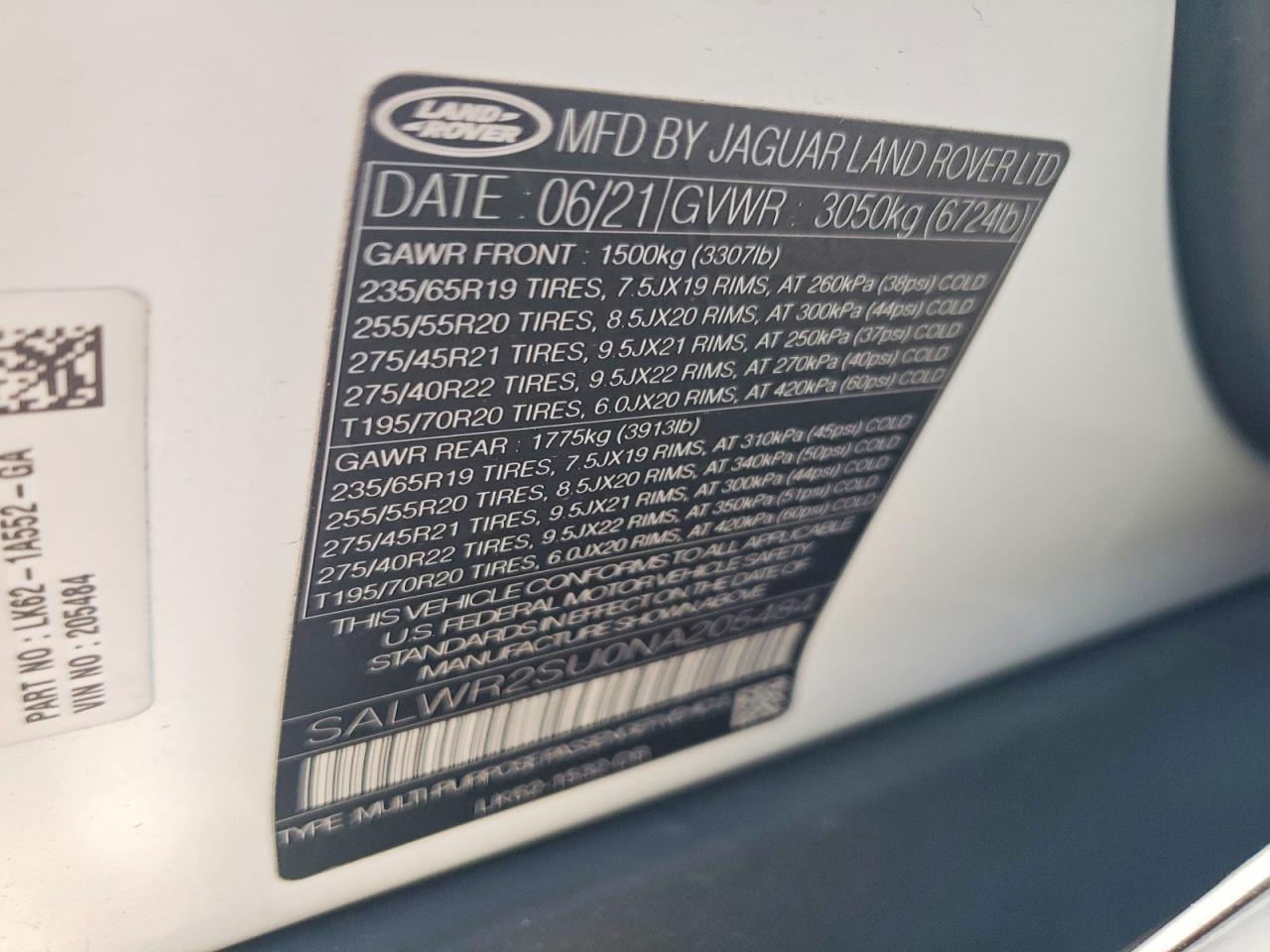 2022 LAND ROVER RANGE ROVER SPORT HSE SILVER EDITION photo 25