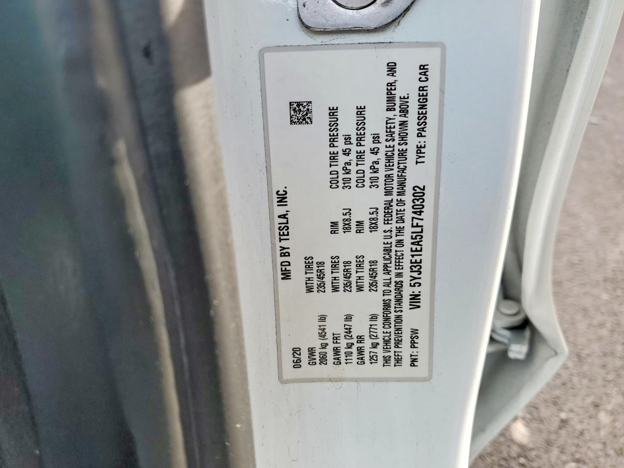 2020 TESLA MODEL 3 photo 34
