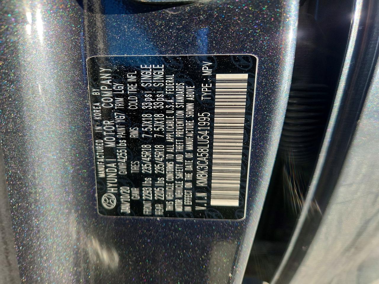 2020 HYUNDAI KONA LIMITED photo 25
