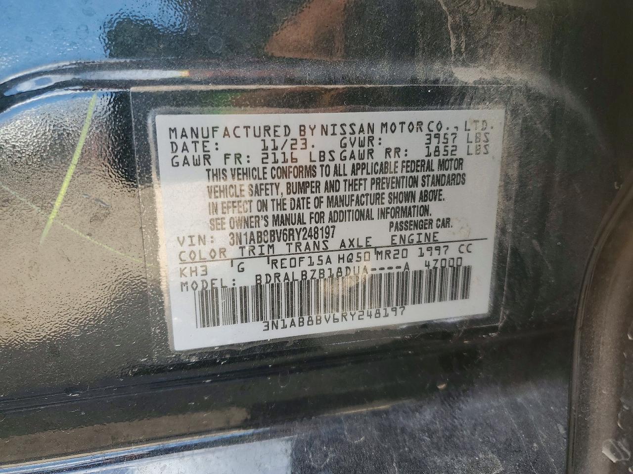 2024 NISSAN SENTRA S photo 23