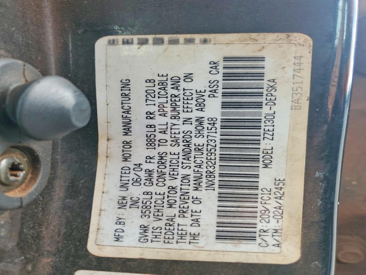 2005 TOYOTA COROLLA CE photo 23