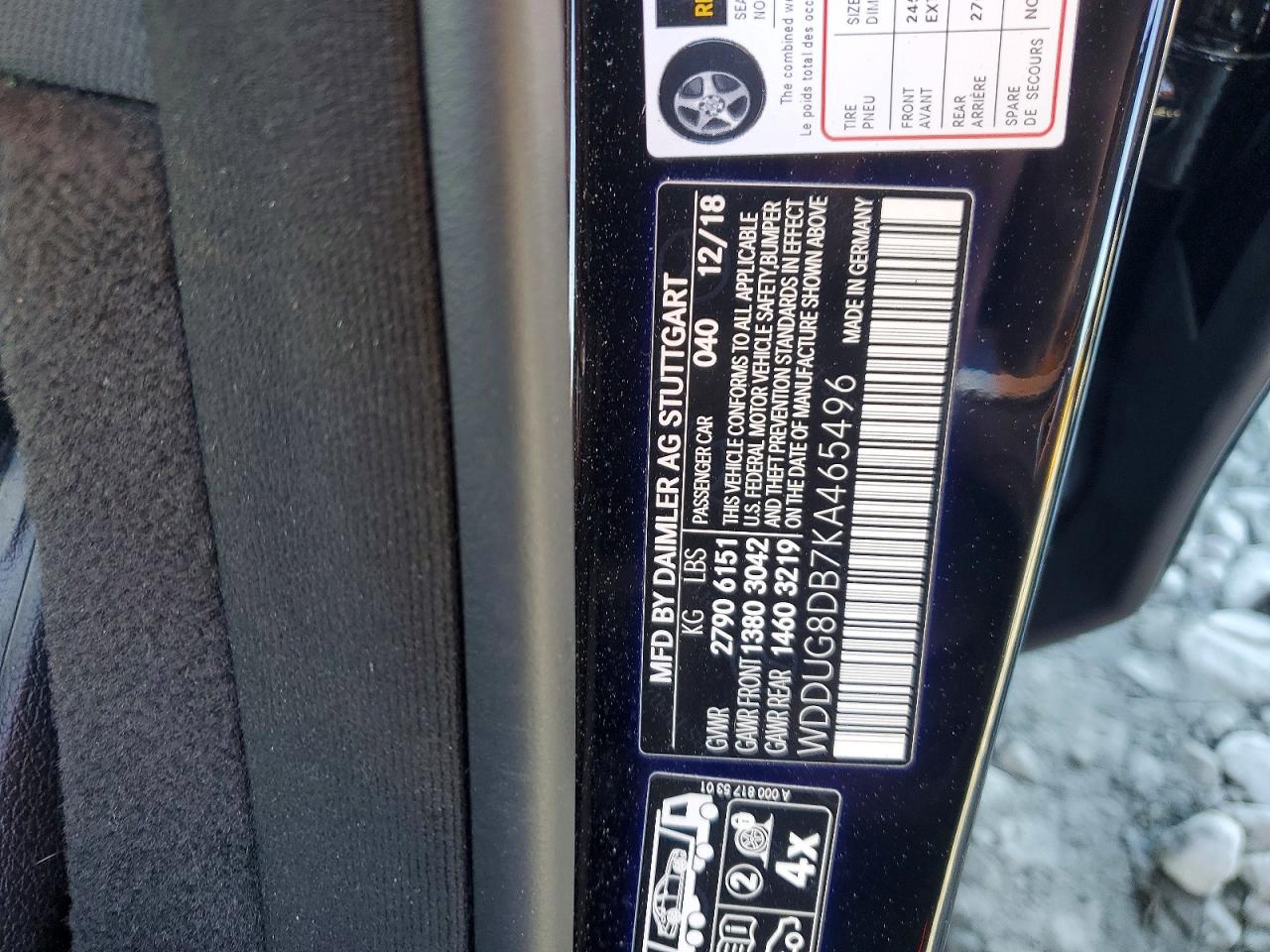 2019 MERCEDES-BENZ S 560 photo 12