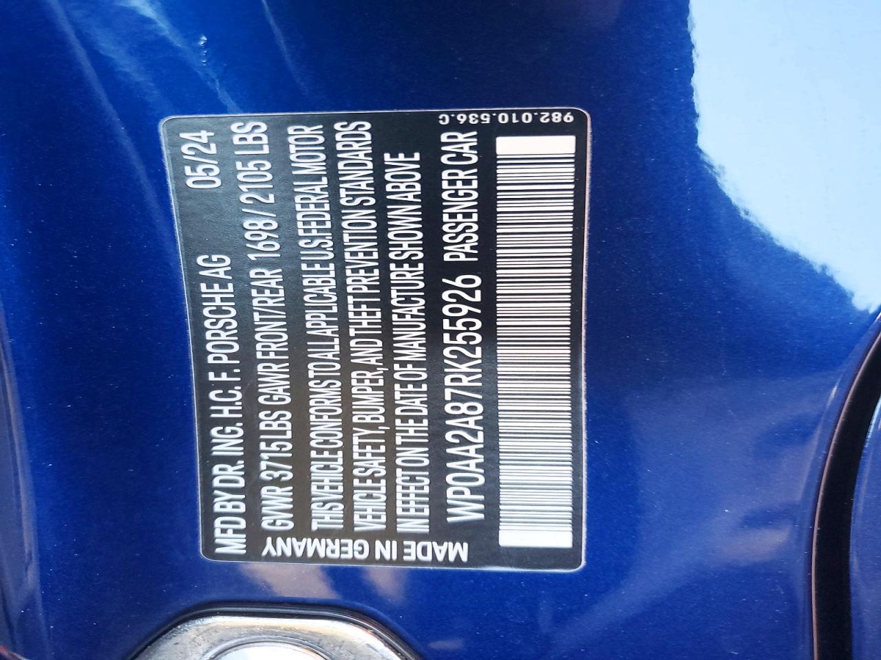 2024 PORSCHE CAYMAN BASE photo 12