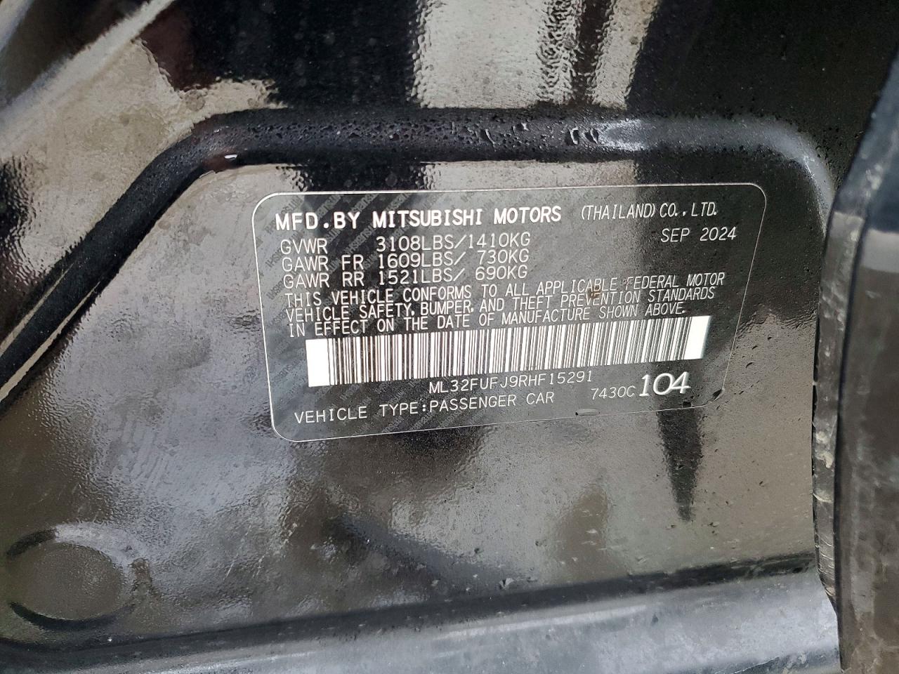 2024 MITSUBISHI MIRAGE G4 ES photo 12