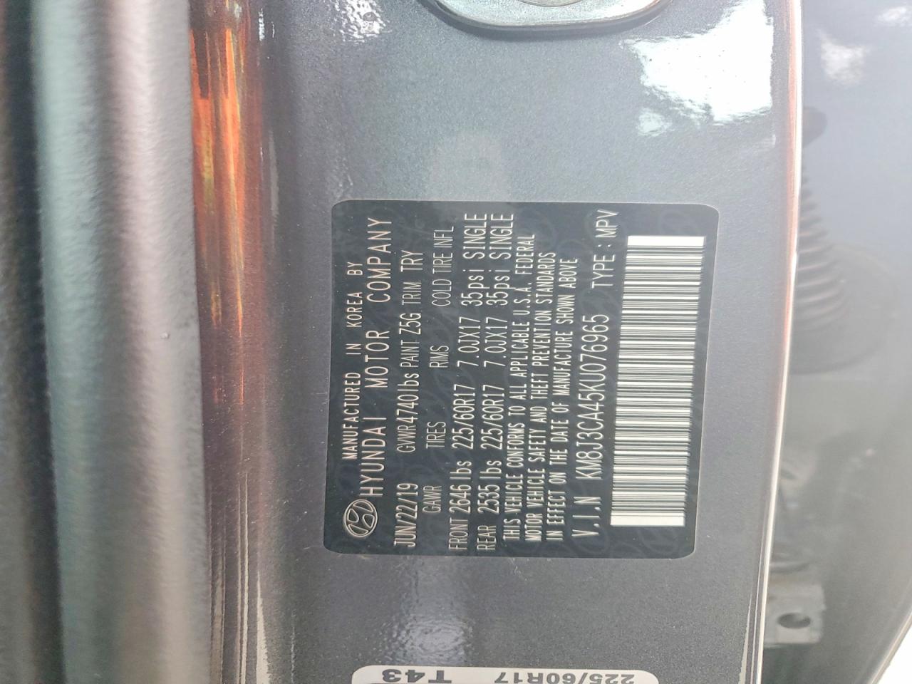 2019 HYUNDAI TUCSON VALUE photo 25