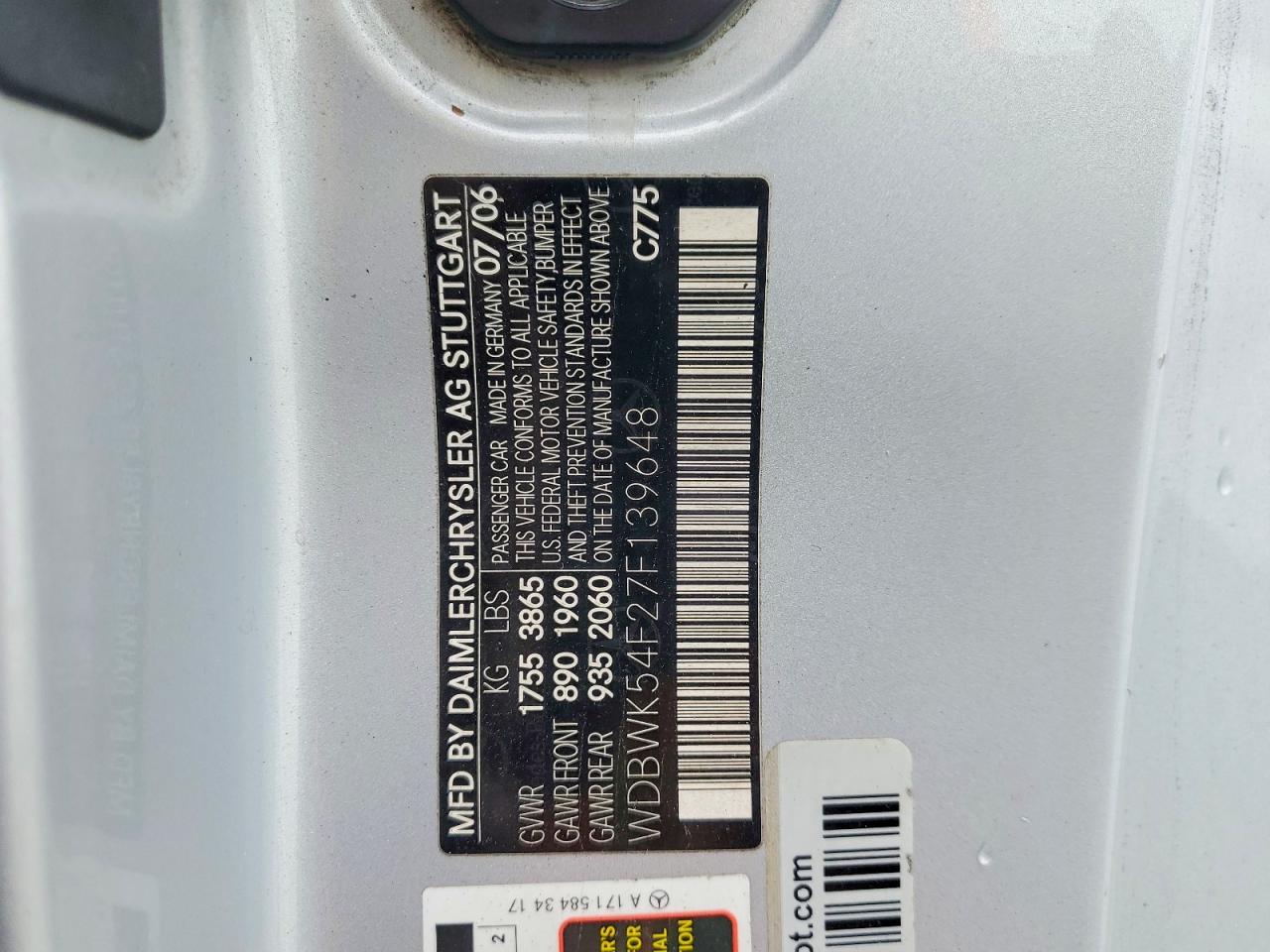 2007 MERCEDES-BENZ SLK 280 photo 34