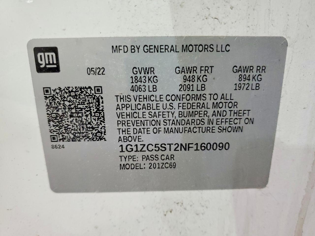 2022 CHEVROLET MALIBU LS photo 23