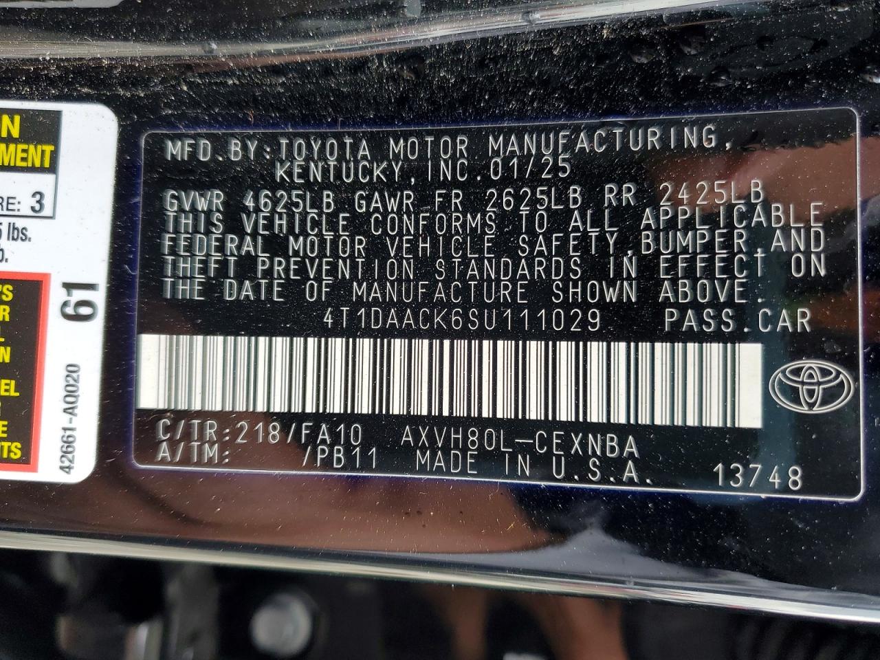 2025 TOYOTA CAMRY XSE photo 34