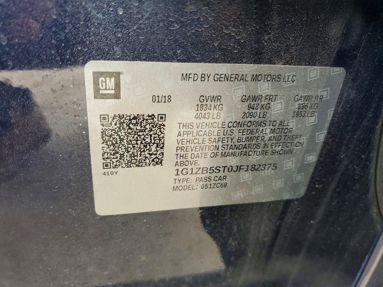 2018 CHEVROLET MALIBU LS photo 23