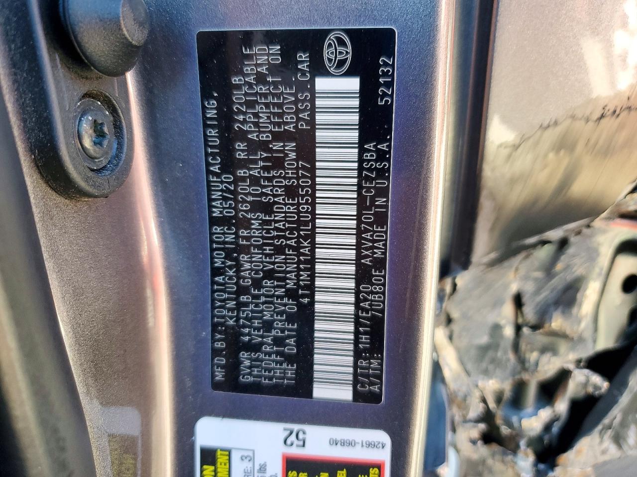 2020 TOYOTA CAMRY SE photo 23