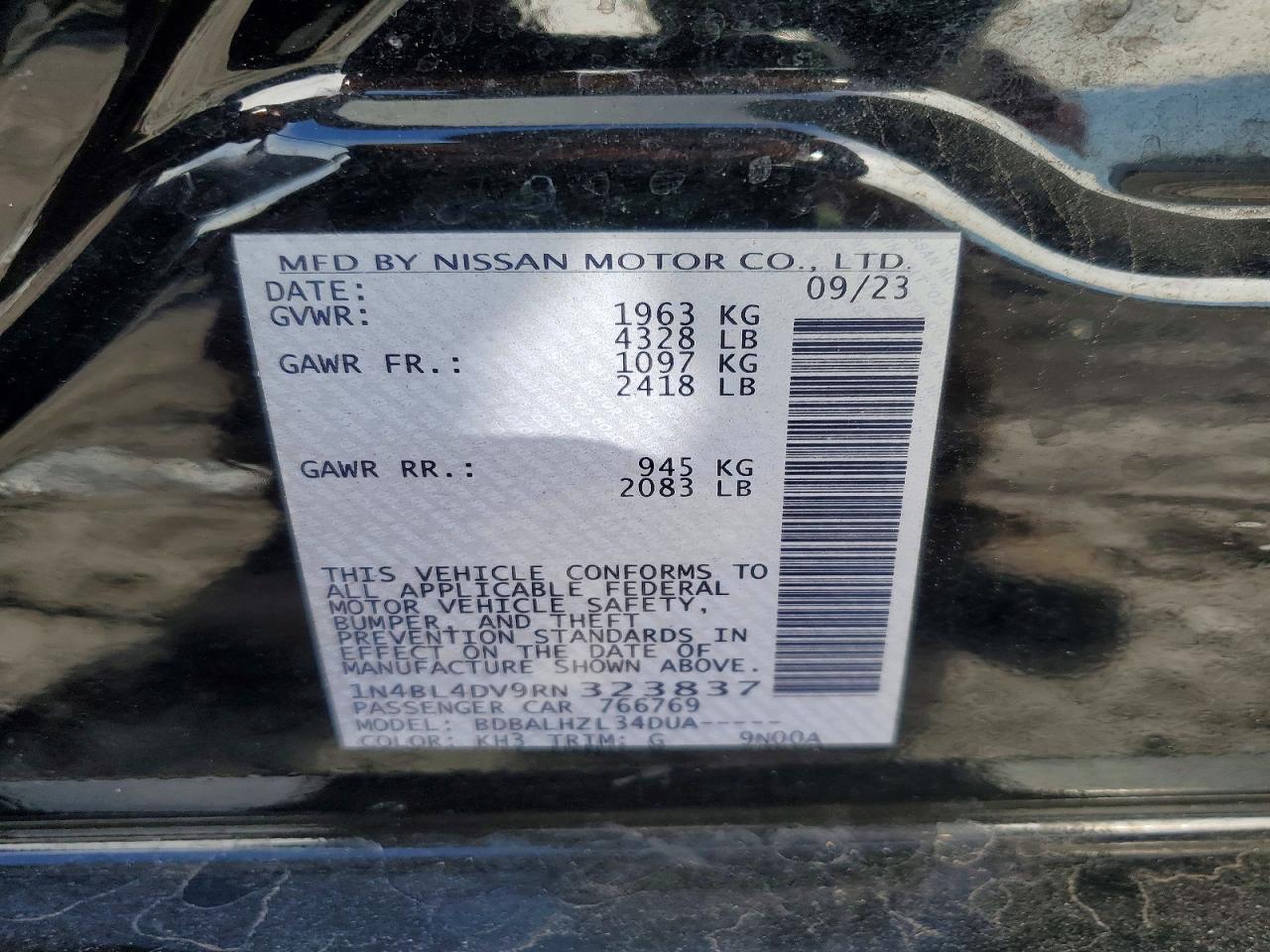 2024 NISSAN ALTIMA SV photo 37