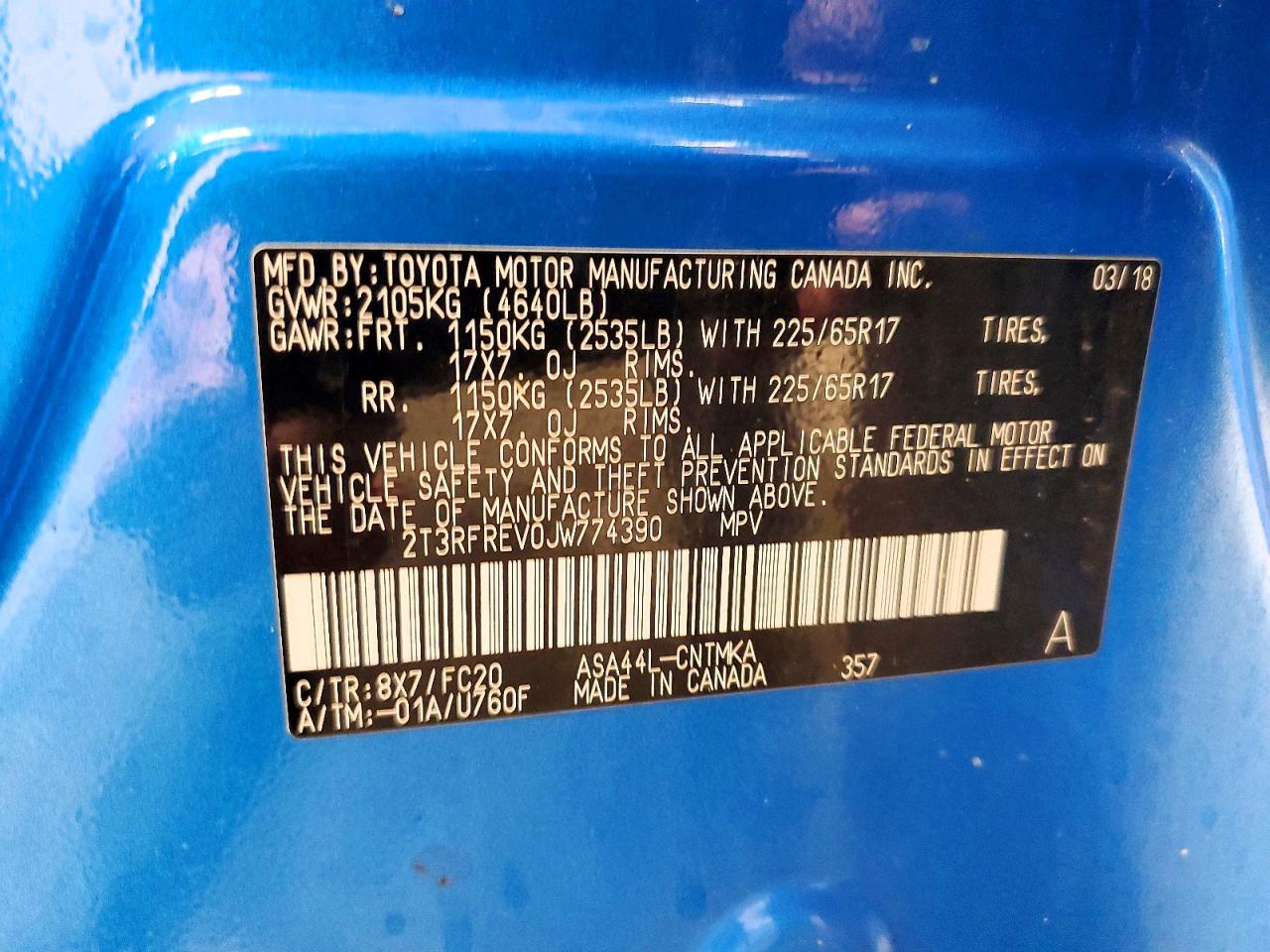 2018 TOYOTA RAV4 XLE photo 37